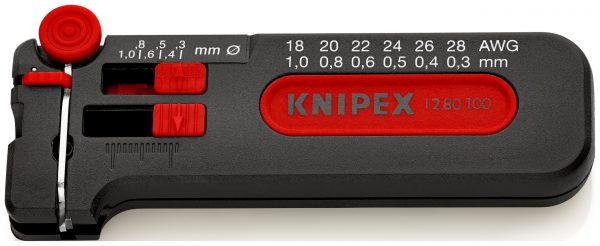 KNIPEX 12 80 100 SB Mini odizolovacie kliešte 100 mm - 1