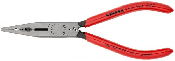 KNIPEX 13 01 160 SB Elektrikárske kliešte poplastované čierne atramentované 160 mm (samoobslužná karta/blister) - 1
