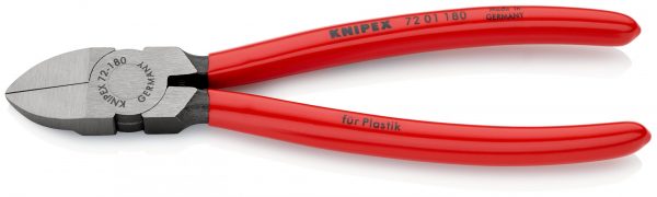 KNIPEX 72 01 180 Bočné cvikacie kliešte na plast poplastované 180 mm - 1