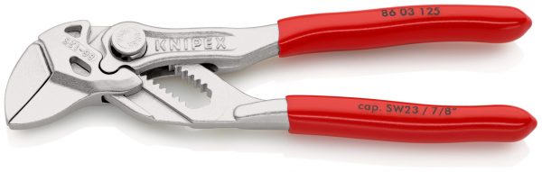 KNIPEX 86 03 125 SB Mini kliešťové kľúče Kliešte a kľúč v jednom náradí poplastované pochrómované 125 mm (samoobslužná karta/blister) - 1