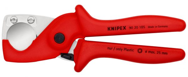 KNIPEX 90 20 185 PlastiCut® Kliešte na flexibilné hadice a plastové potrubia rukoväte vyrobené z plastu vystuženého pevnými sklenenými vláknami 185 mm - 1
