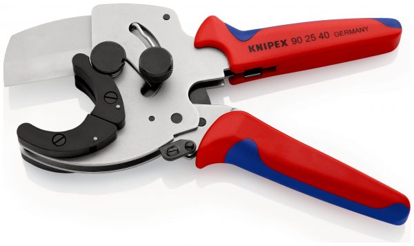 KNIPEX 90 25 40 Kliešte na rezanie rúr pre kompozitné a plastové trubky s multi-komponentnými úchopmi galvanizované 210 mm - 1