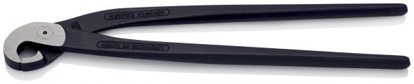 KNIPEX 91 00 200 Kliešte na štiepanie obkladačiek (Kliešte v tvare zobáka papagája) čierne atramentované 200 mm - 1
