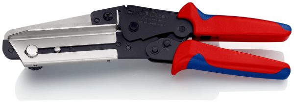 KNIPEX 95 02 21 Nožnice na vinyl tiež pre káblové kanály s multi-komponentnými úchopmi leštené 275 mm - 1