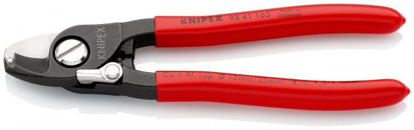 KNIPEX 95 41 165 Nožnice na káble poplastované leštené 165 mm - 1
