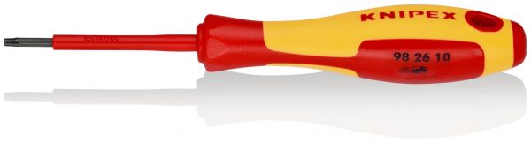 KNIPEX 98 26 10 Skrutkovač pre Torx® skrutky izolovaná multi-komponentná rukoväť, VDE testovaná leštené 160 mm - 1