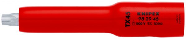 KNIPEX 98 29 45 nástrčný kľúč 3/8'' pre TX45 117 mm - 1