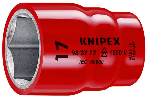 KNIPEX 98 37 14 Šesťhranný nástrčný kľúč pre šesťhranné skrutky s vnútorným štvorhranom 3/8" 46 mm - 1