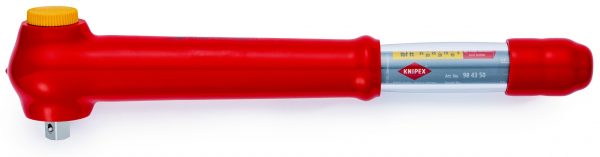 KNIPEX 98 43 50 Momentový kľúč s vonkajším štvorhranom, reverzibilný 385 mm (samoobslužná karta/blister) - 1