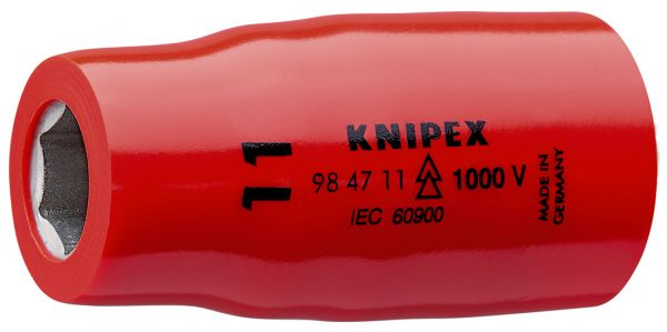 KNIPEX 98 47 11 Šesťhranný nástrčný kľúč pre šesťhranné skrutky s vnútorným štvorhranom 1/2" 54 mm - 1