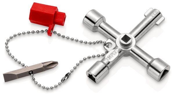 KNIPEX 00 11 03 Kľúč na rozvodnú skriňu pre všetky štandardné skrinky a vypínacie systémy 76 mm - 1