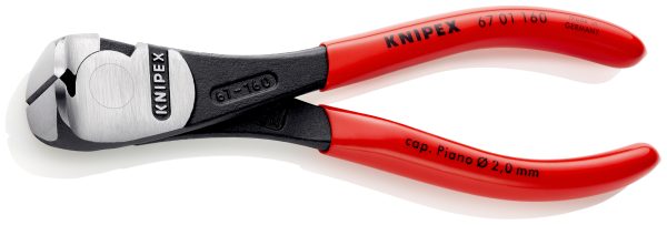 KNIPEX 67 01 160 SB Cvikacie kliešte s veľkou pákovou silou poplastované čierne atramentované 160 mm (samoobslužná karta/blister) - 1