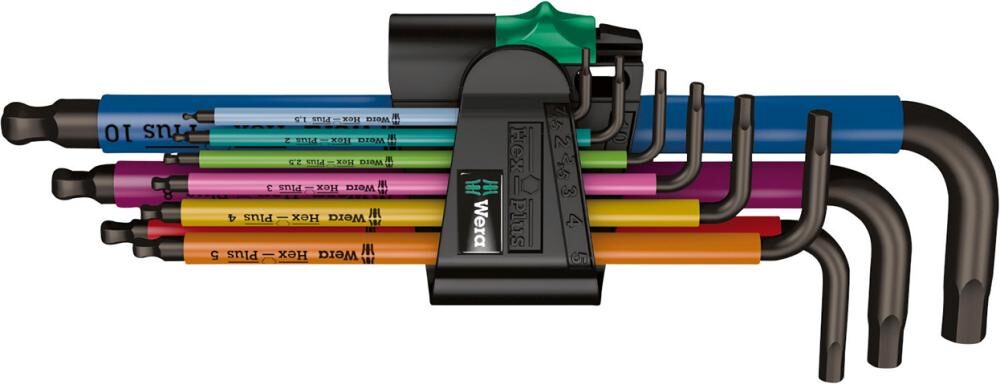 1 Sada inbusových kľúčov s guľovou hlavou Multicolor 9-dielna Wera - 1
